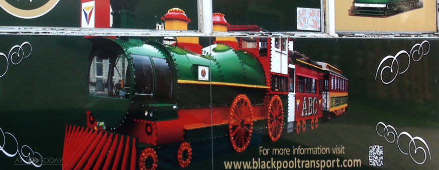 A Heritage Tour promo featuring the ABC TV Tram at Blackpool, 2015