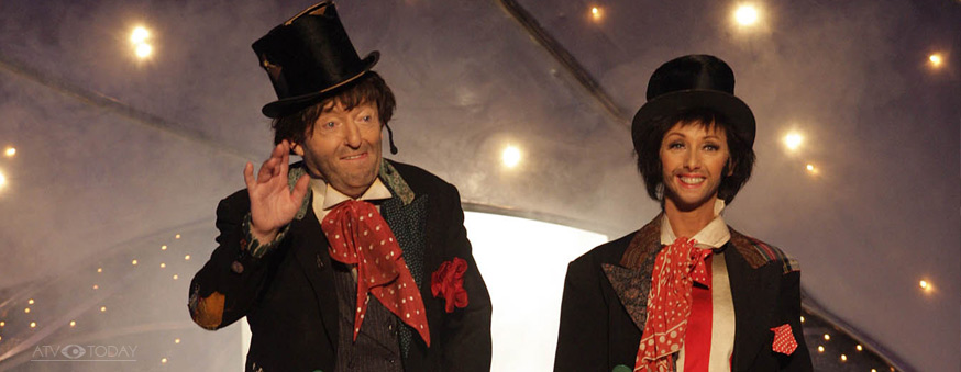 Magician Paul Daniels and wife Debbie McGee on Granada TV's Celebrity Stars In Their Eyes