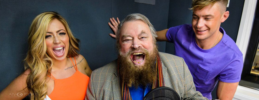 Brian Blessed with Geordie Shore